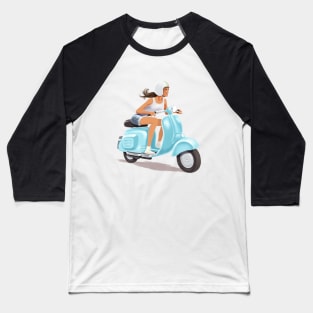 Scooter Girl 2 Baseball T-Shirt